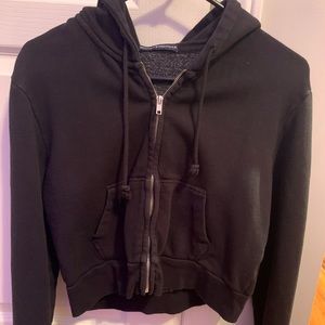 Brandy Melville Black Crystal Hoodie